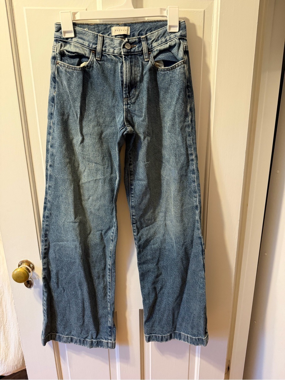 Lena Medium Blue Wide Leg Jeans